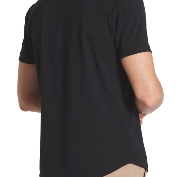 Cuts Curve-Hem Polo Shirt in Black New without Tag - Picture 9 of 10